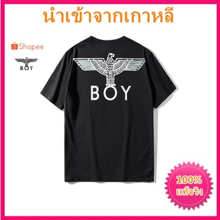 แท้จริง BoyLondon ยาวนำเข้าเสื้อยืดแขนสั้นม้าล่อเสื้อยืดผู้หญิงเสื้อยืดผ้าฝ้ายสตรีสตรี