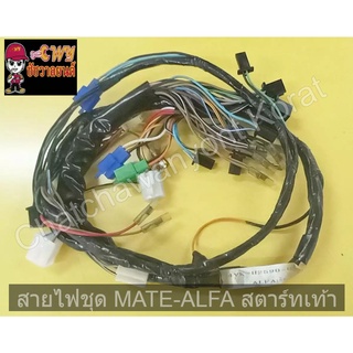 สายไฟชุด MATE-ALFA สตาร์ทเท้า    016968