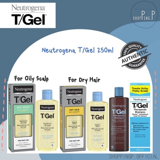✳️[ของแท้/พร้อมส่ง]✳️ Neutrogena T/Gel for Dry Hair &amp; Oily Scalp / neutrogena t/gel therapeutic แชมพูสำหรับหนังศีรษะมัน