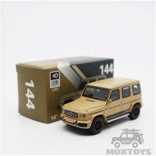 โมเดลรถยนต์ Xcartoys 1:64 G63 Suv สีเหลืองทะเล #144/กล่องสีดํา #143