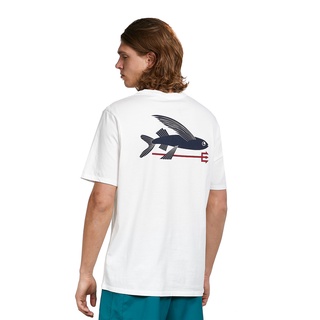 เสื้อยืดแขนสั้นลําลอง พิมพ์ลาย Patagonia Flying Fish Harpoon แฟชั่นฤดูร้อน สําหรับผู้ชาย และผู้หญิง 38528