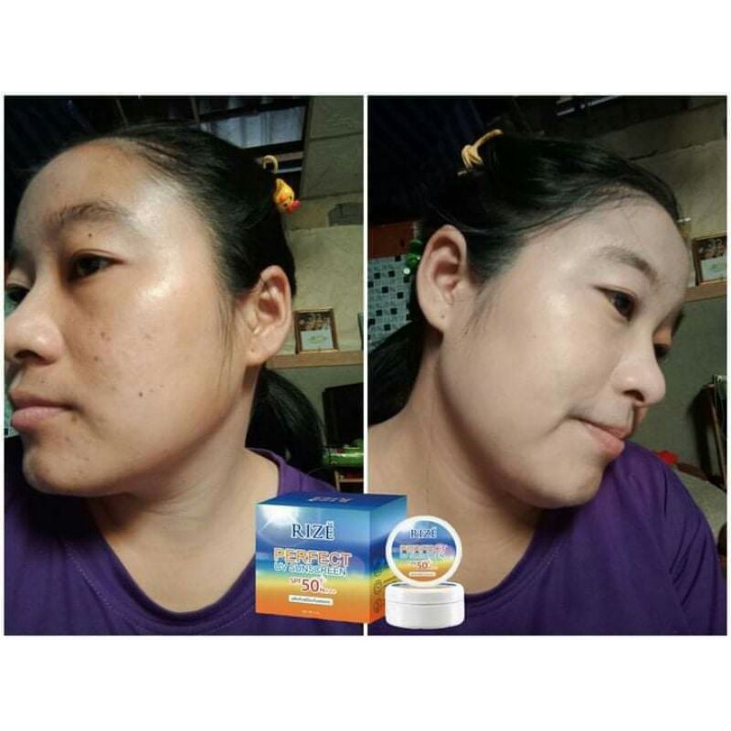 (ลดกระหนํ่าในเดือนนี้) กันแดดริเซ่ แพ็คเกจใหม่ ( Rize Sun Smooth Perfect Cream SPF50PA+++ )✔คุมมัน ✔กันนํ้า กันเหงื่อ✔ ราคา ถูกที่สุด ดีลบีเคเค แกลเลอรีภาพที่ 6