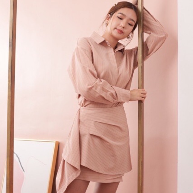 Pathtcha.outfitter - pink stripe set