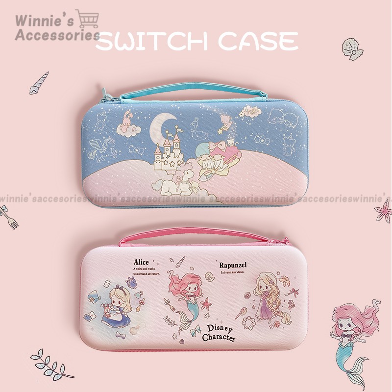 Little Twin Star Switch Bag สำหรับ Nintendo Switch NS Cartoon Storage Bag Portable Shock-Proof Elastic Band Switch Lite Case Cover