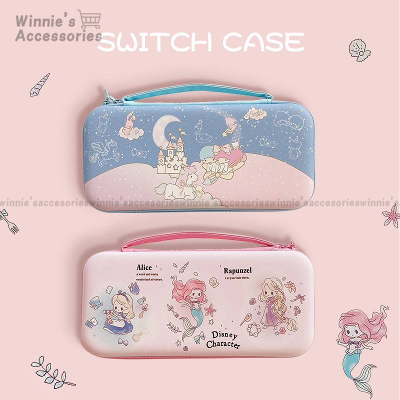 Little Twin Star Switch Bag สำหรับ Nintendo Switch NS Cartoon Storage Bag Portable Shock-Proof Elast