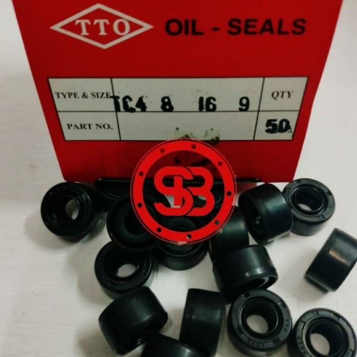ซีลกันน้ํามัน ทีซี4 8 16 9 / 8.00 16.00 9.00 / 8x16x9 ทีทีโอ