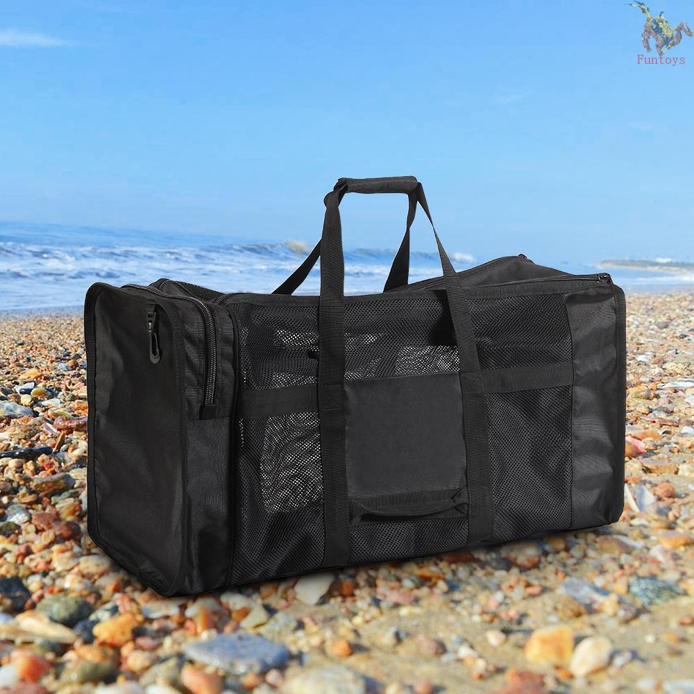 FUTO 100L Mesh Duffle Gear Bag for Scuba Diving Snorkeling Swimming Beach and Sports Equipment ราคา ถูกที่สุด ดีลบีเคเค แกลเลอรีภาพที่ 8