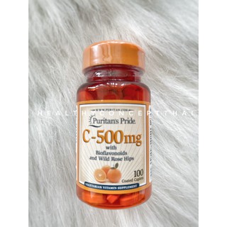 #Puritans Pride Vitamin C-500 mg with Bioflavonoids &amp; Rose Hips 100 coated caplets