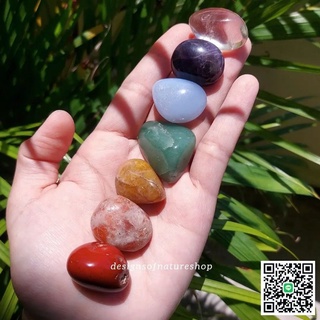 ชุดหิน 7 จักระขัดมัน Chakra Tumbled Stone Set