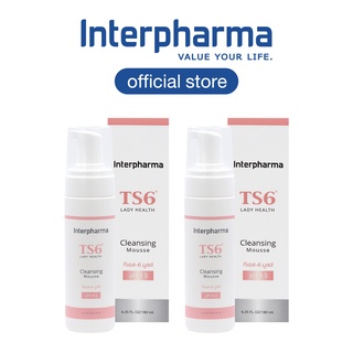 (แพ็ค2) TS6 Cleansing Mousse by Interpharma มูสทำความสะอาดจุดซ่อนเร้น ฟื้นฟูกลไกปกป้องจากธรรมชาติ