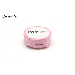 mt masking tape R rose pink (MT01P185R) / เทปตกแต่งวาชิ รุ่น R สี rose pink แบรนด์ mt masking tape ประเทศญี่ปุ่น