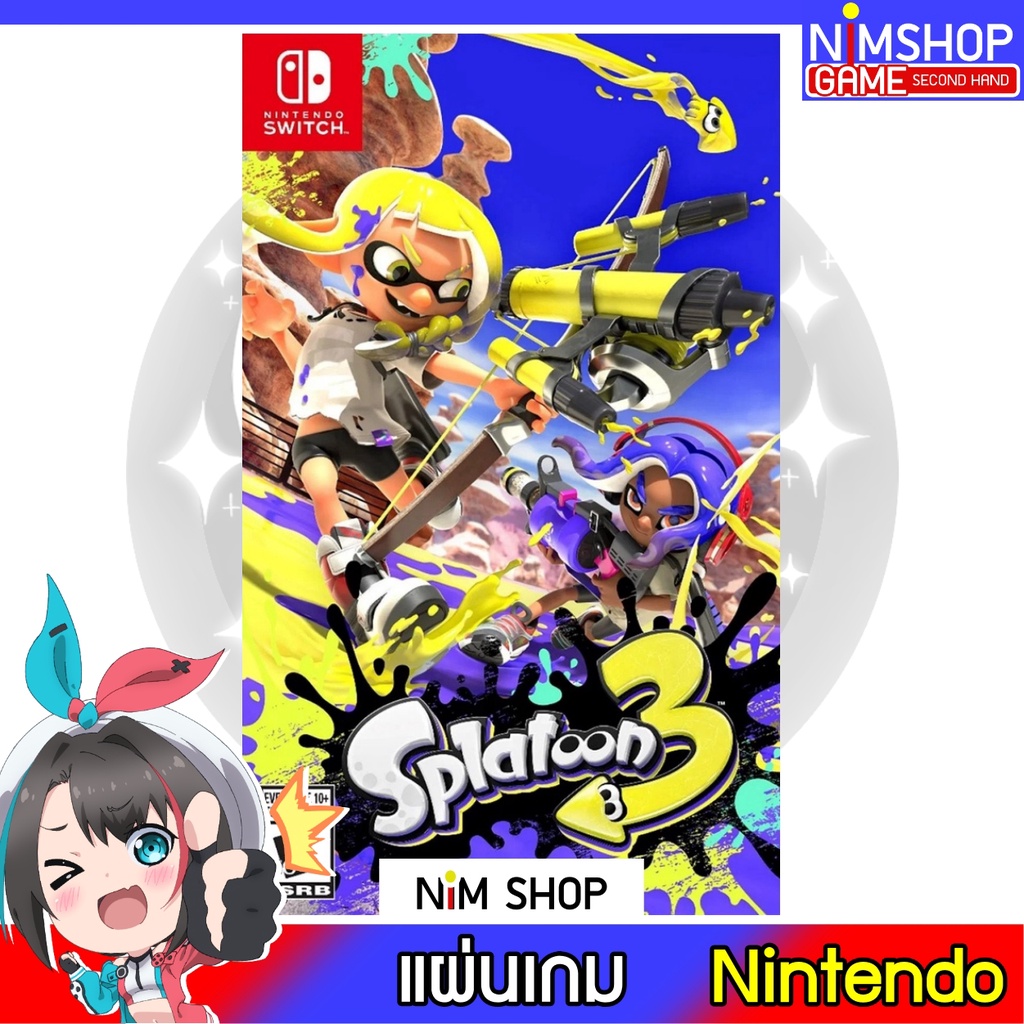 (มือ1)(มือ2) Nintendo Switch : Splatoon 3 แผ่นเกม มือสอง สภาพดี