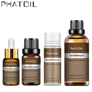 PHATOIL 5/10/15/30ML Sandalwood Essential Oil for Aromatherapy Humidifier Oils with Dropper