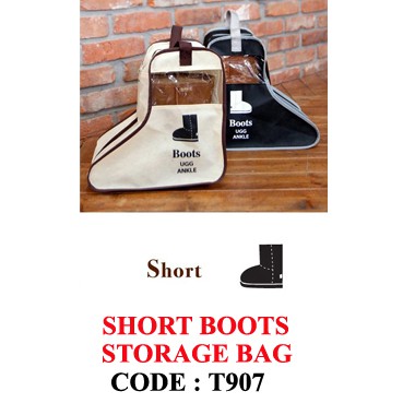 [ Sg Local Seller ] Short Boots Bag Two Windows Boots Storage Bag Folding T907 [ By Kim Hyeon ]