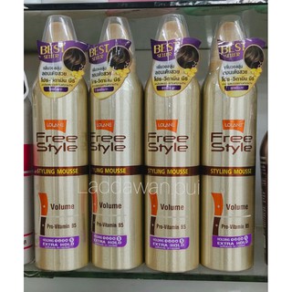 มูสโลแลนจัดแต่งทรงผม Lolane Freestyle Styling Mousse Extra Holld