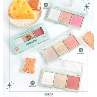 Sivanna Cat And Coffee Highlighter #HF606 : ซิวานน่า แคท แอนด์ คอฟฟี่ ไฮไลท์ x 1 ขิ้น beautybakery