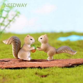 Needway ตุ๊กตากระรอกขนาดเล็กสําหรับตกแต่งสวน 4 ชิ้น