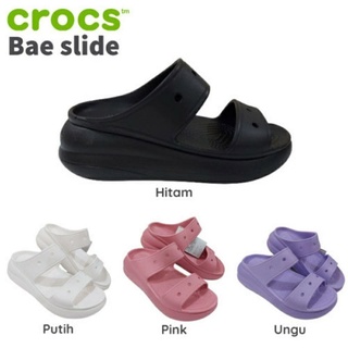 รองเท้าแตะ Crocs Wedges Bae Slides สําหรับผู้หญิง 5 ซม.