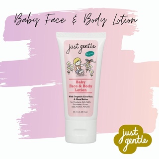 Travel Size 45 ml.โลชั่นทาผิวหน้าและผิวกายเด็ก กลิ่นลาเวนเดอร์  Baby Face &amp; Body Lotion Lavender Scented