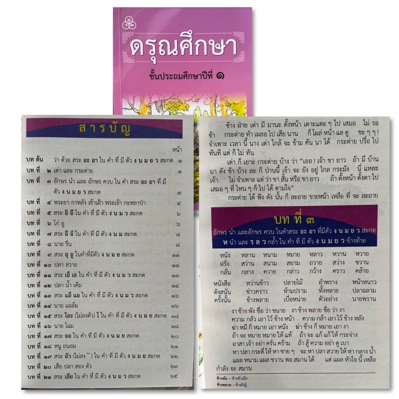 หนังสือ/แบบฝึก หัดอ่าน ดรุณศึกษา ป.1-ป.4 #ทวพ. thumbnail 5