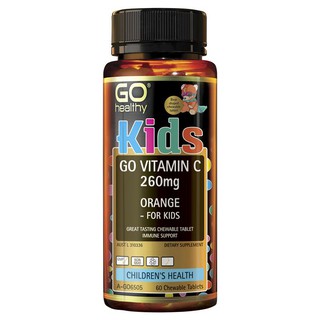 GO Healthy Kids Vitamin C 260mg Orange Chew Bears 60 Tablets