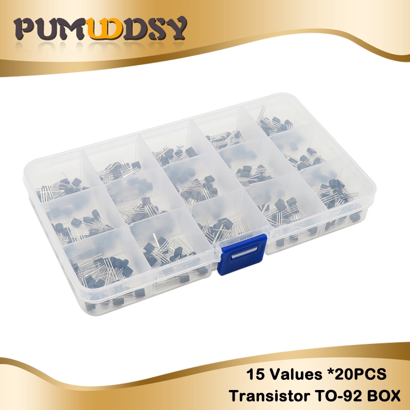 15vue TO-92 ทรานซิสเตอร์ Assorted Kit 2N2222 S9012 S9013 S9014 S8050 S8550 2N3904 2N3906 2N5401 2N55