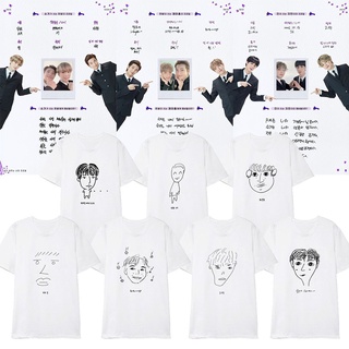 เสื้อยืดวินเทจเสื้อยืดแขนสั้น พิมพ์ลาย BTS กันกระสุน สําหรับผู้ชาย และผู้หญิงS-5XL