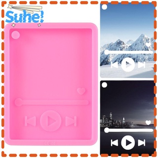 SUHE Player Resin Player Mold MP3 Silicone Moulds Keychain Molds Candy Chocolate Pendant Cake Tools Resin Crafts Clay Mold Jewelry Making Tool