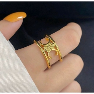 **พร้อมส่ง** แหวน Celine มินิมอล แฟชั่น