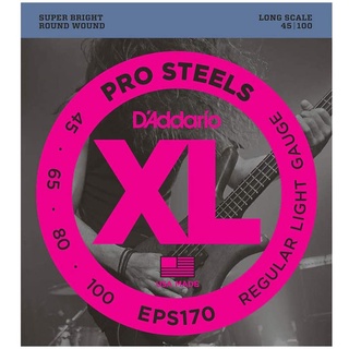 DAddario® EPS170-4 สายกีตาร์เบส 4 สาย วัสดุโลหะอัลลอยด์ ของแท้ 100% (Light 4-String, 45-100) ** Made in USA **