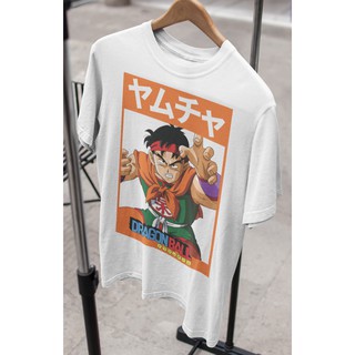 คอตต้อนคอกลมเสื้อยืด เสื้อคู่ ลาย หยำฉา Yamcha Yamucha T-shirt ดราก้อนบอลแซด Dragon Ball Z สวยใส่สบายแบรนด์ Khepri 100%