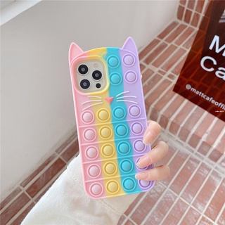 เคส-Phone Case For Samsung A72 A32 A71 A52 A12 A42 A02S A21S A31 A10 A30 A50 A70 A30 A20 A11 Cat Pop Push It Bubble|DSD