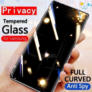 Privacy Anti-Peeping AntiSpy Tempered Glass For Samsung Galaxy Note 20 10 S22 Ultra S21 FE S20 Plus A52S 5G A13 A33 A53 A73 A03 Core Full screen coverage Protector Film