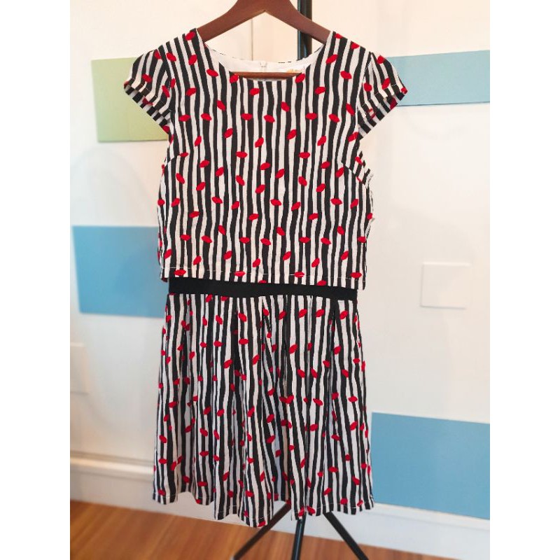 OHAYO‼️เดรสลาย Kiss💋 ของแท้ 💯 %