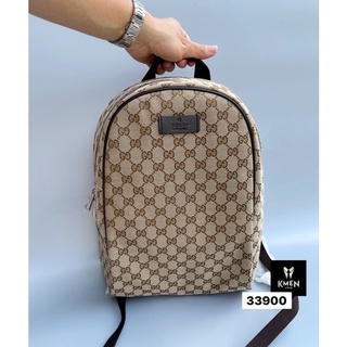 New Gucci Gg Brown Canvas Backpack พร้อมส่ง