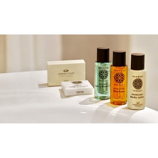 SEAWEED THERAPY_CROWNE PLAZA Hotels &amp; Resorts-Bath Amenities Set, Travel Set // ชุดเครื่องอาบน้ำ ขัดรองเท้า โรงแรม คราว