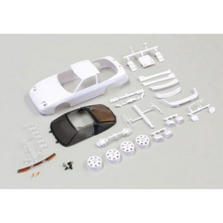 KYOSHO NISSAN 180SX White body set(w/Wheels) MZN179