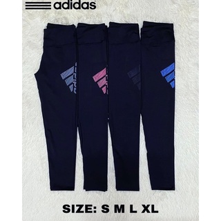 รอพรี 4 วัน❤️ Adidas จาก 990฿ เลคกิ้งขายาวสีดำ Adidas Leggings เลคกิ้งโยคะ เลคกิ้งขายาว กางเกงรัดรูป กางเกงออกกำลังกาย