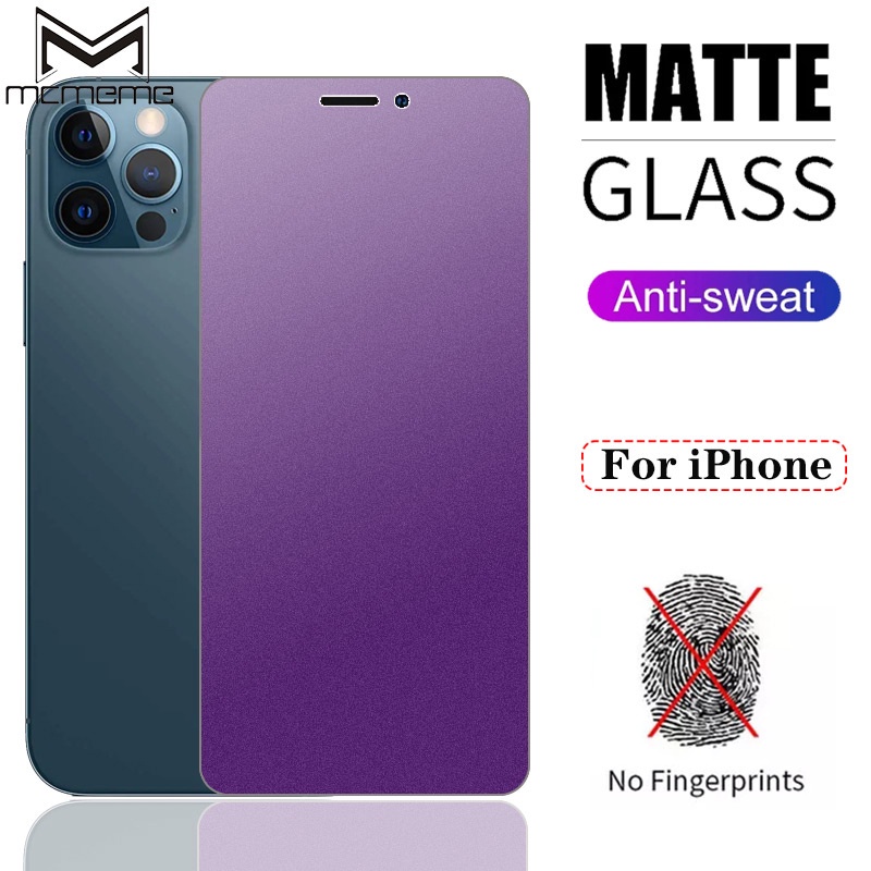 ฟิล์มกระจกกรองแสง ช่วยถนอมสายตา แบบด้าน เต็มจอ สำหรับ IPhone 16 15 14 13 12 Mini 11 Pro X Xs Max XR 6 6s 7 8 Plus