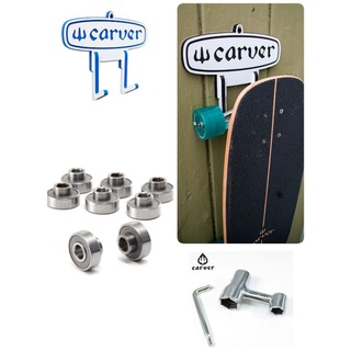 อุปกรณ์เซิฟสเก็ต carver 😀 ตลับลูกปืน,  🃏ประแจพกพา  Carver​ Pipewrench, 🇺🇸ป้ายแขวน Carver Deck Hanger