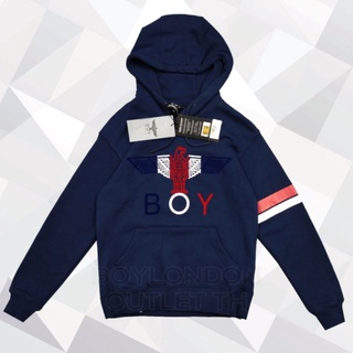 BOY LONDON HOODIE รหัส : B93HD1401U ** Black / Blue**