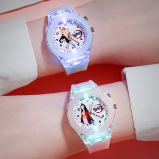 อะนิเมะนาฬิกาDemon SlayerLEDLuminous Watch Anime Childrens Watch