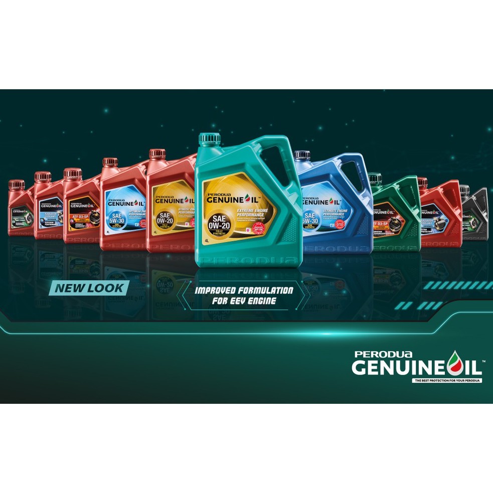 รับประกัน 100% PERODUA FULLY SYNTHETIC OIL (3.5L) SAE 0w20 (สีสนิม)