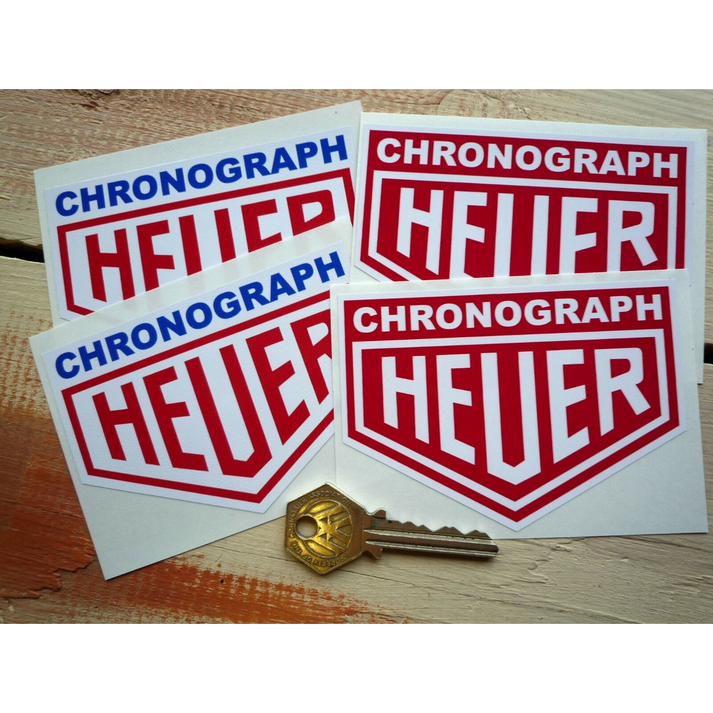 X2 Heuer Chronograph Classic Racing Car Stickers คู่ Rally F1 Race Formula One