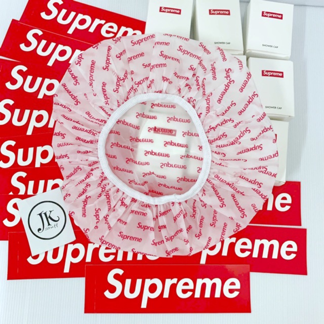 🔥พร้อมส่ง🔥Supreme Shower Cap SS19 หมวกคลุมผมซูพรีมของแท้💯จากช็อป🇺🇸