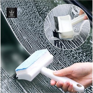 ที่เช็ดกระจกด้ามพลาสติกพร้อมที่รีดน้ำ ไม้เช็ดกระจกและฟองน้ำส…