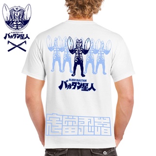 เสื้อยืดโอเวอร์ไซส์เสื้อยืดแขนสั้นพิมพ์ลายการ์ตูนญี่ปุ่น Baltan star รุ่นแรก อุลตร้าแมนรอบ ๆ Little Monster Universe Nin