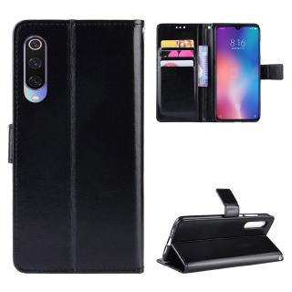 เคสโทรศัพท์หนัง PU ฝาพับ พร้อมช่องใส่บัตร และสายคล้อง หรูหรา สําหรับ Xiaomi Mi 9 Flip Cover Xiomi Mi9