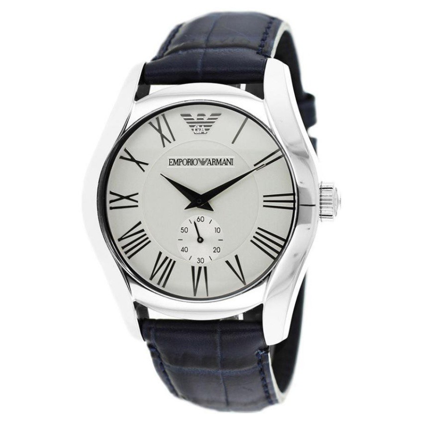Emporio Armani Valente Watch นาฬิกาผู้ชาย สีดำ สายหนัง รุ่น AR1666
