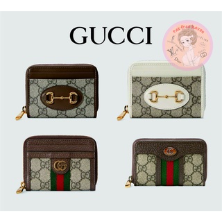 Shopee ถูกที่สุด 🔥100% ของแท้ 🎁 Brand New Gucci Horsebit 1955 Series Card Holder/Wallet